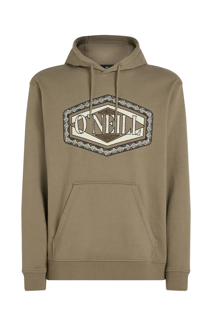 O'Neill Front Print Hoodie Concrete - remove_bg