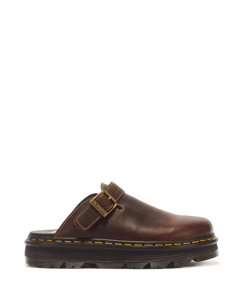 Dr. Martens Zebzag Mule Crazy Horse Brown Leather - remove_bg