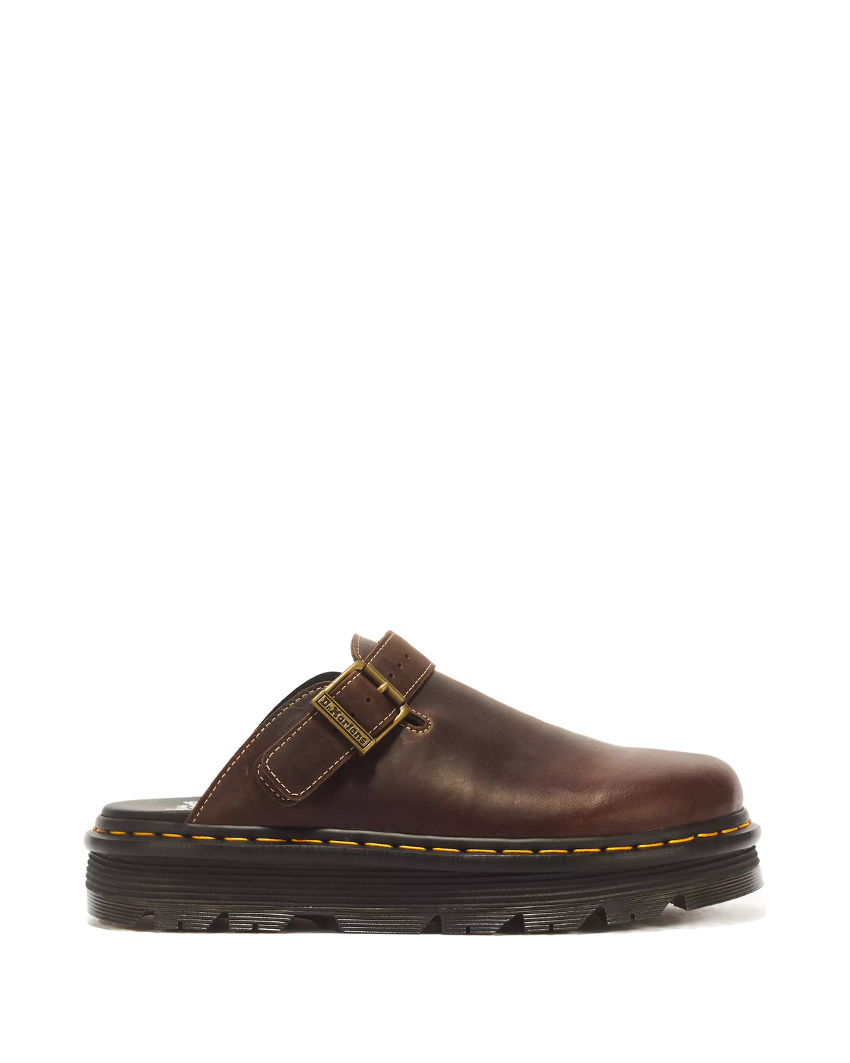 Dr. Martens Zebzag Mule Crazy Horse Brown Leather - remove_bg