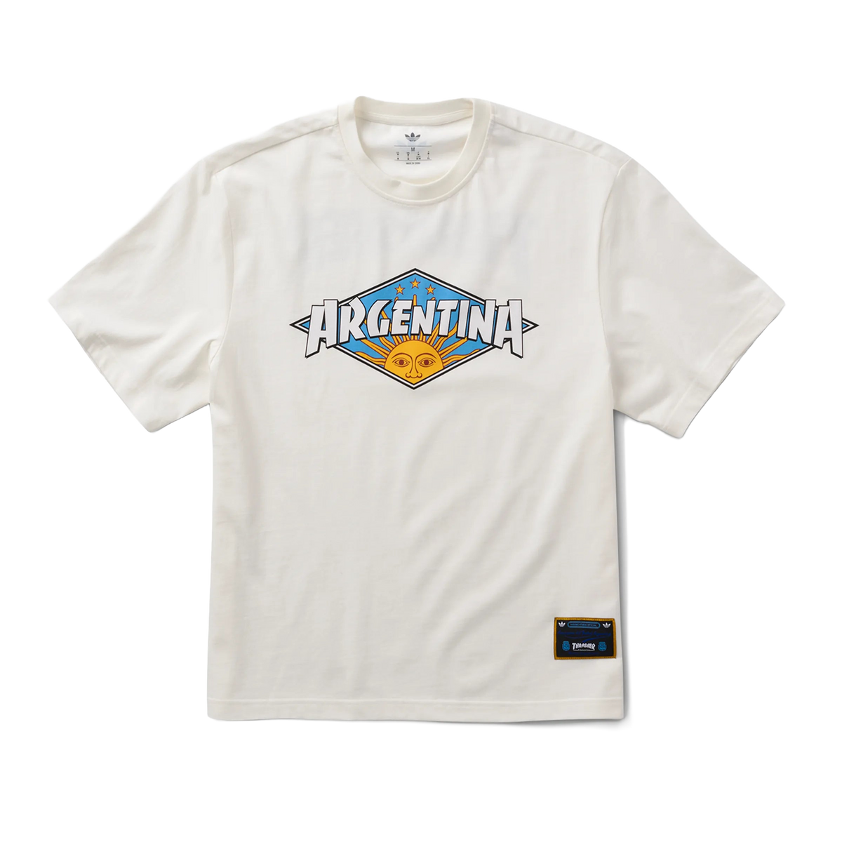 Adidas Thrasher x AFA Argentina T-Shirt  WHITE - remove_bg