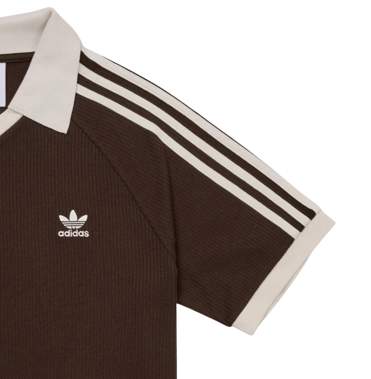 Adidas Waffle SS Polo Shirt - Brown