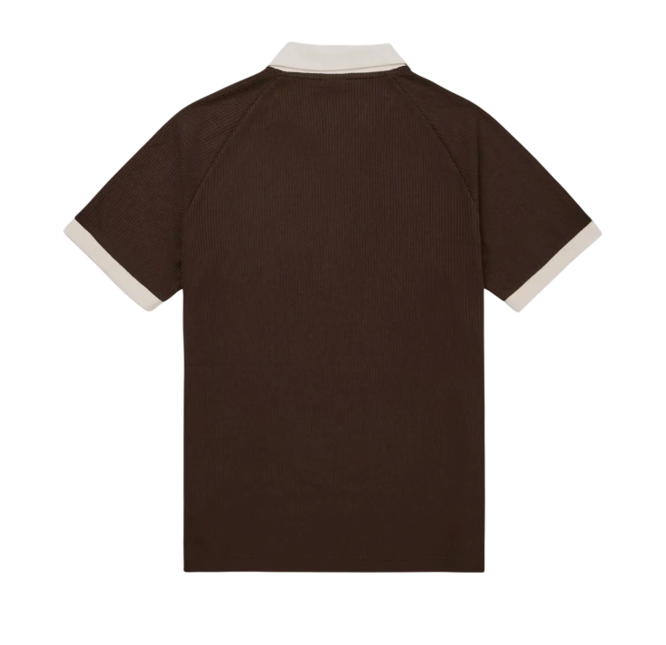 Adidas Waffle SS Polo Shirt - Brown