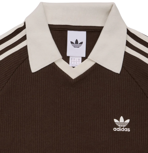 Adidas Waffle SS Polo Shirt - Brown