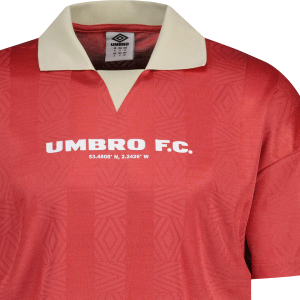 Umbro Retro Fire Whirl Diamond Football Shirt In Red