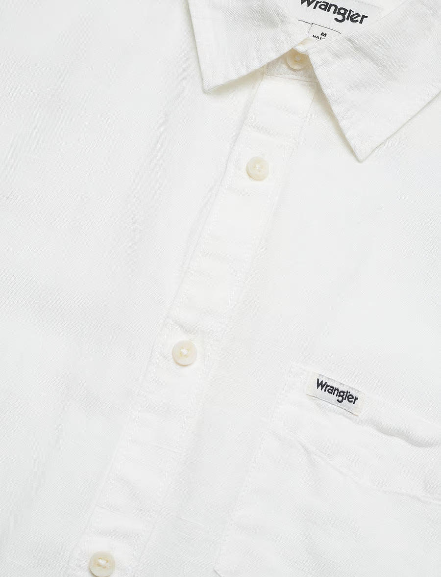 Wrangler Pkt Shirt Worn White