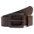 Wrangler Kabel Buckle Belt Brown - angled buckle view